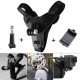 Helmet Chin Mount With Mobile Holder (Action Camera Mount +Mobile Mount)