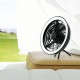 JISULIFE FA17 Outdoor Camping Ceiling Fan LED Light With Small Stand - Black Color