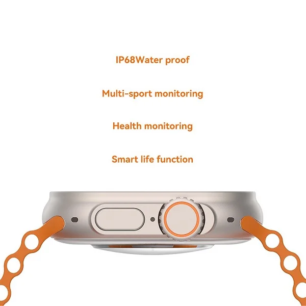 Microwear W68 Ultra Smart Watch (Orange)
